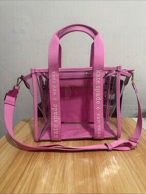 kate spade Kip clear small tote / crossbody